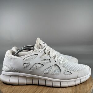 Nike Mens Free Run 605419-991 White Low Top Lace-Up Sneaker Shoes Size 12.5